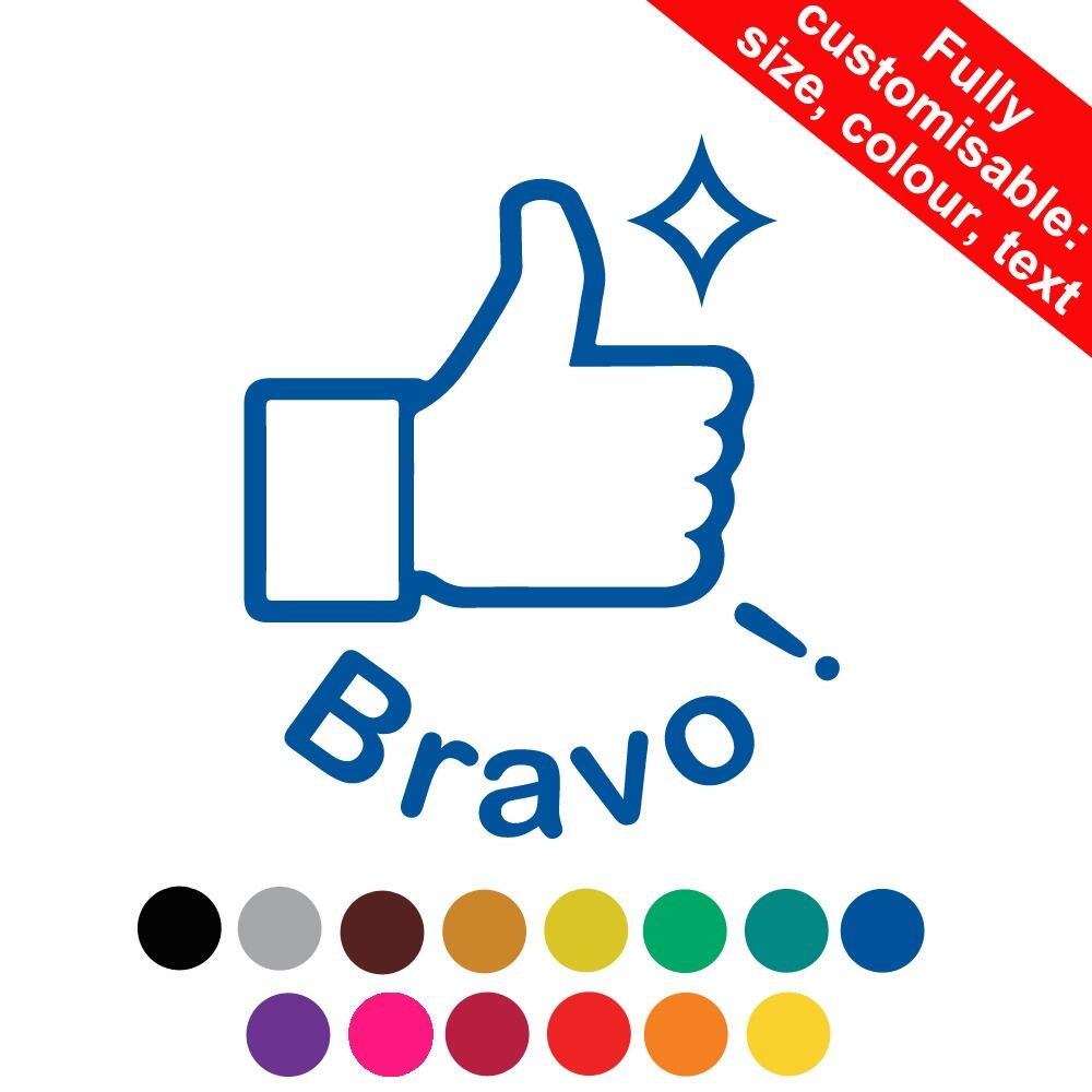 French School Stampers | Bravo ! French Personalised Teacher Stamps 19-30mm