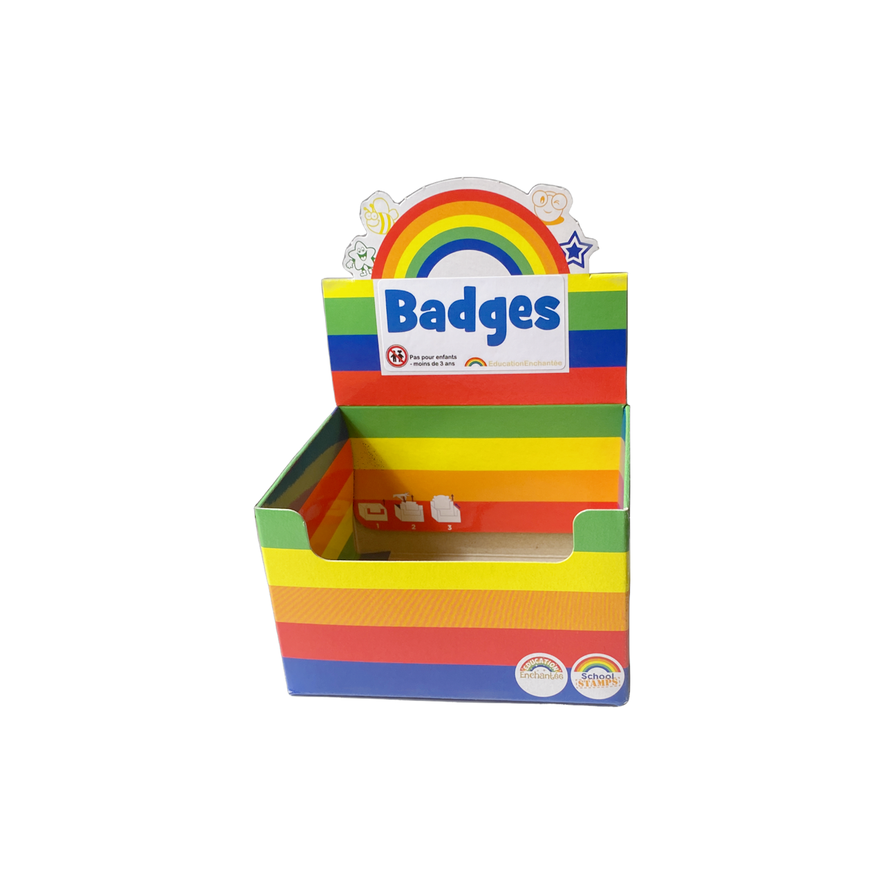 Custom Face Badges UK | Personalised Sky/Clouds Avatar/Selfie Badges. Storage Box Option