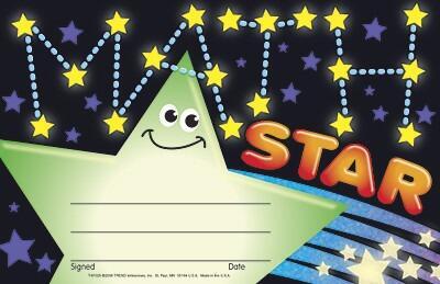 School Certificates | 30 x Math Star Teacher Award Certificates (T81025)