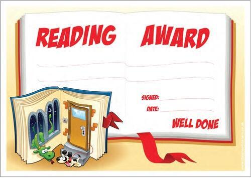 School Certificates | 30 x Reading Awards to Incentivise Reading