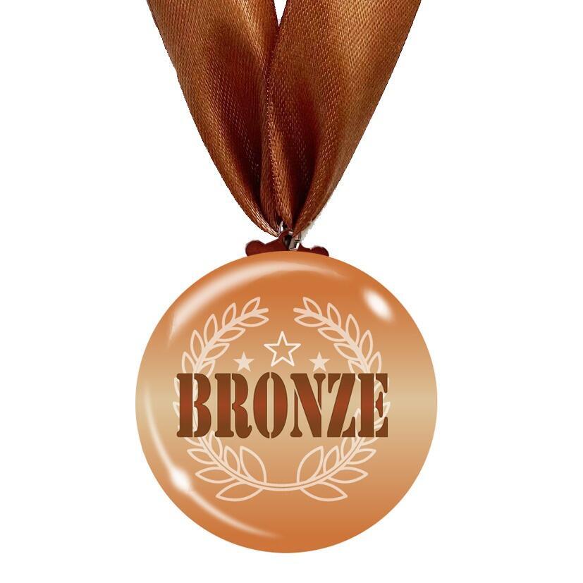 Low Cost Medals | "BRONZE" Medal & Ribbon, Sports / Winner Great Value Medals. UK Made.