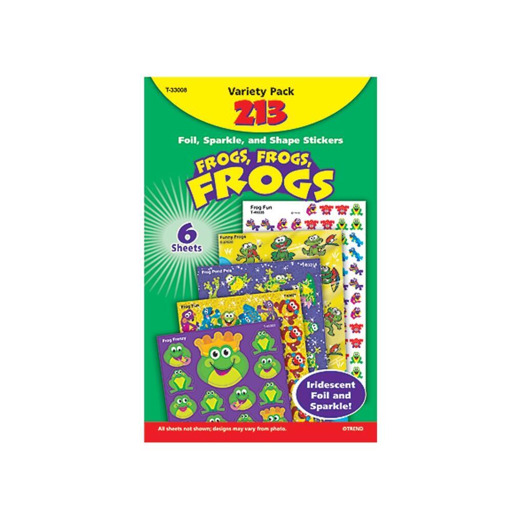 Children's Stickers | Fun Frogs School Stickers Variety Pack