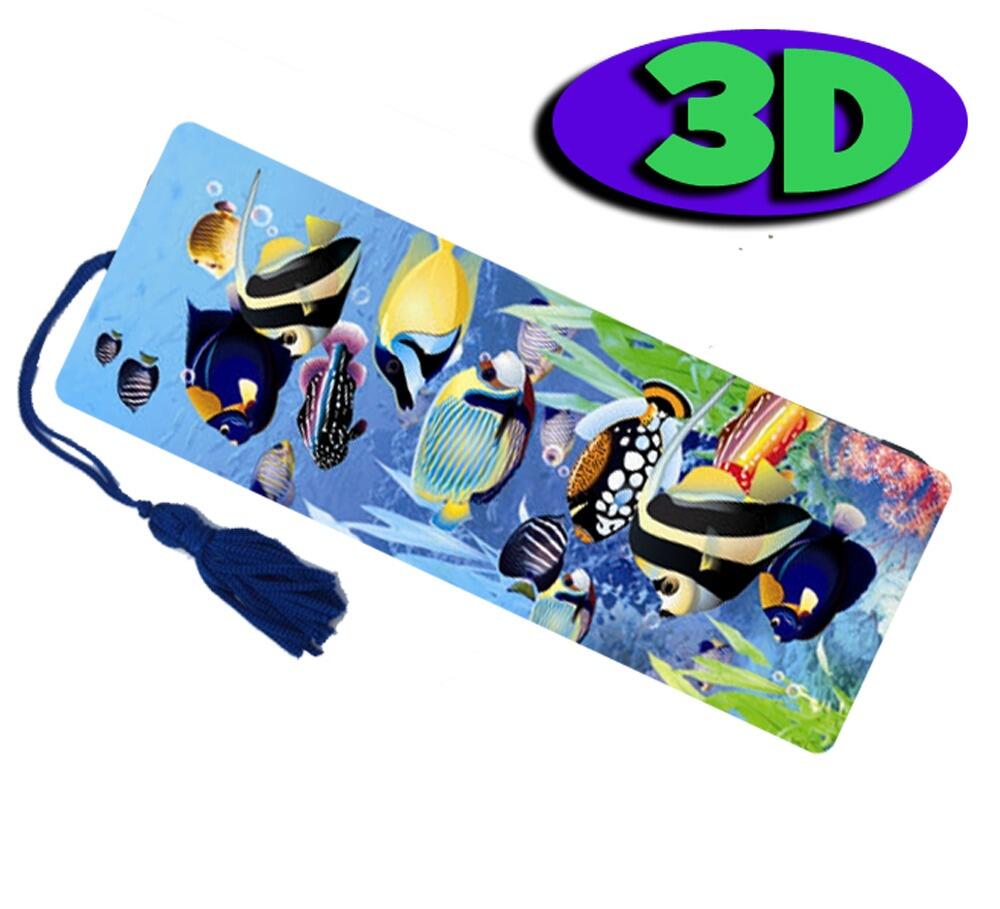 3D Bookmarks | Bulk Packs of Tropical Fish 3D Bookmarks. Ideal Reading Incentive/Party Gift