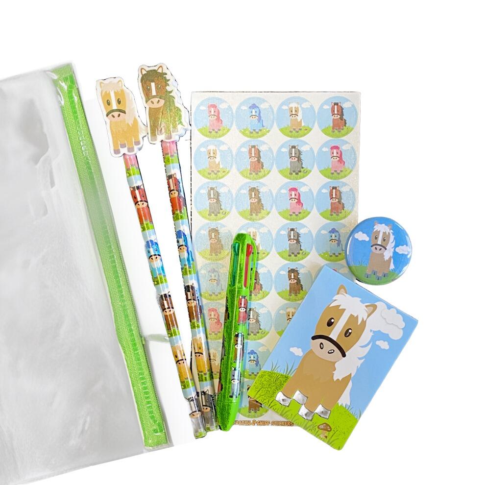 Low Cost Stationery | Cute Pony Stationery Set: 5 Pony Gifts. Perfect Pony Party Gift Set/Class Gift