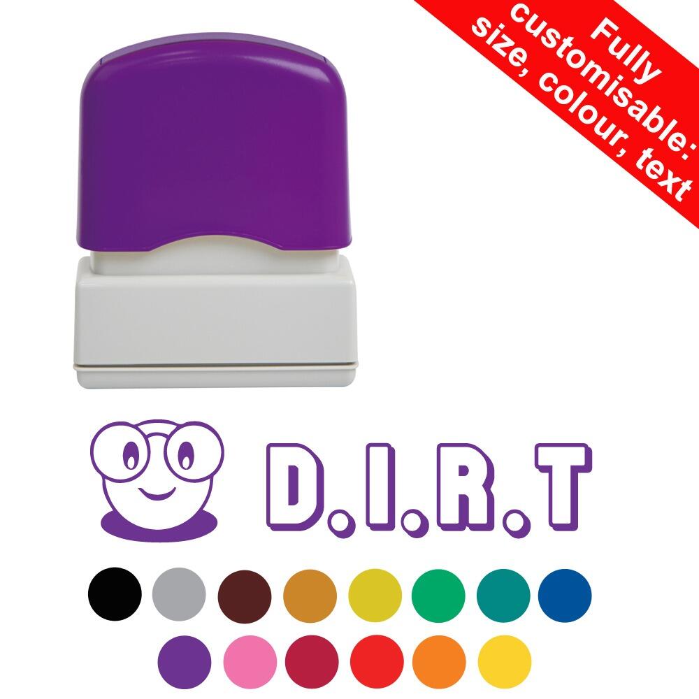 Custom Stamps | D.I.R.T Teacher Personalised Teacher Stamp 39-44mm