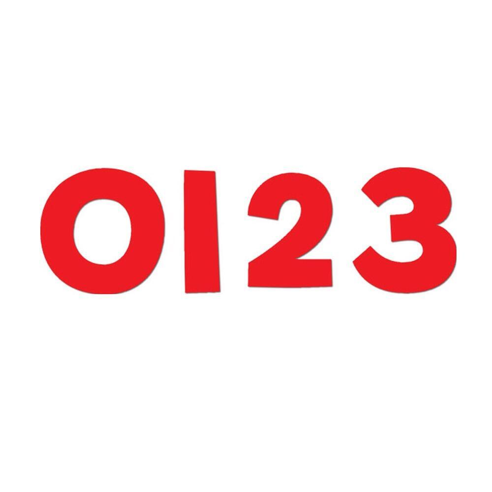 Classroom Display Lettering | 10.5cm Bright Red Design Display Numbers x 192