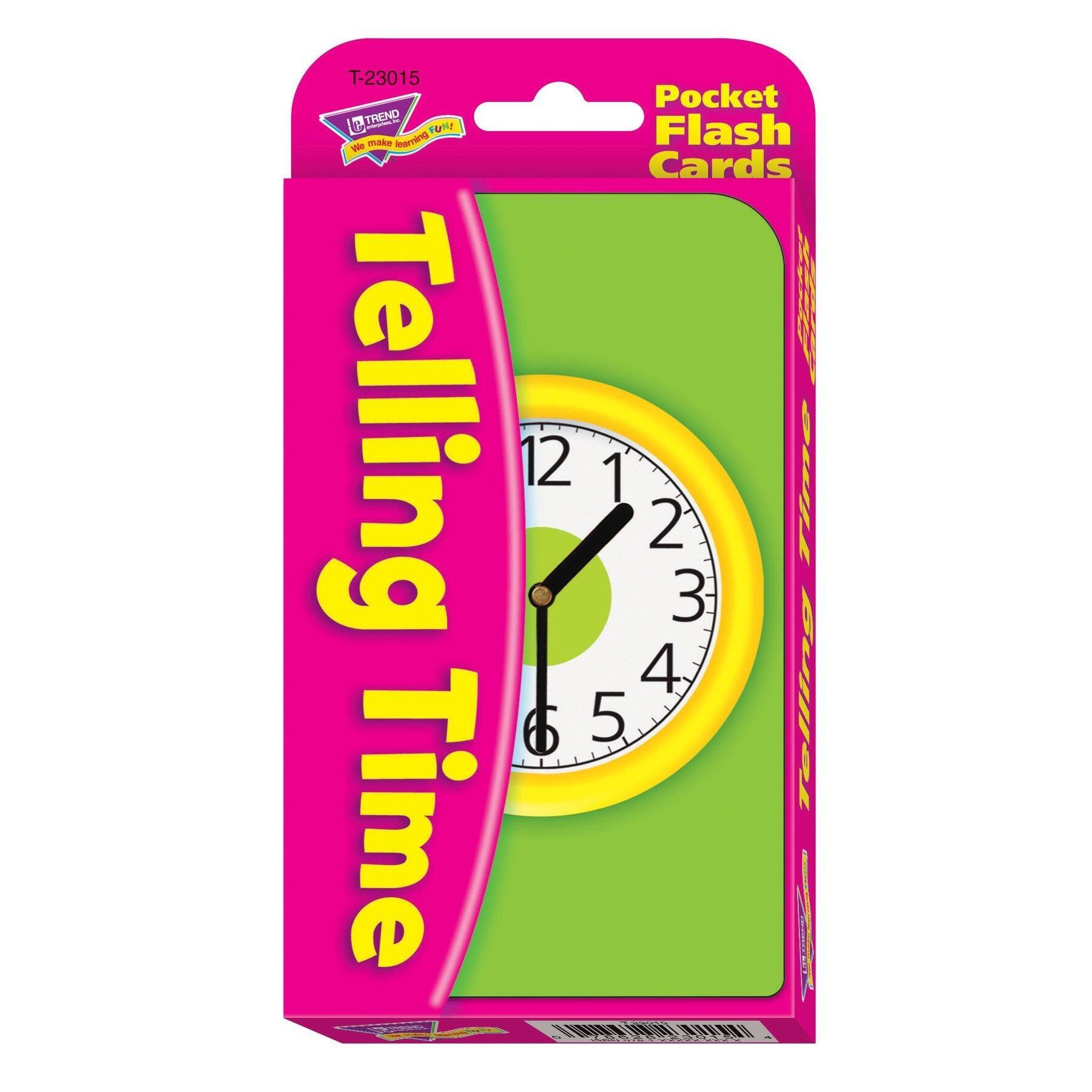 Educational Games | Telling the Time Pocket Maths Flash Cards. Make Learning to Tell the Time Fun!