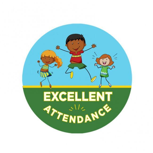 Attendance School Stickers | Great Value Excellent Attendance Award/Reward Stickers/Sticker Badges