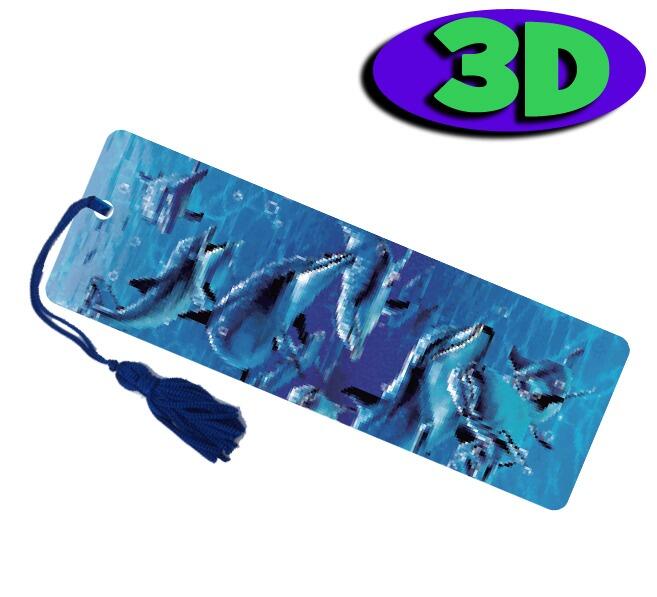 3D Bookmarks | Bulk Packs of Stunning Dophin 3D Bookmarks. Ideal Reading Incentive/Party Gift