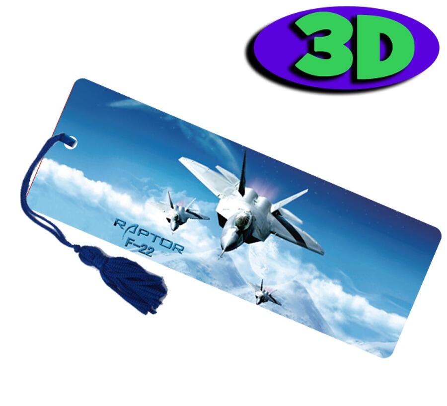 3D Bookmarks | Bulk Packs of Stunning F22 Fighter Jet 3D Bookmarks. Ideal Reading Incentive/Gift