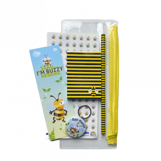 Low Cost Stationery | Cute, Fun Bee Stationery Set: 4 Bee Gifts. Perfect Reading Reward / Gift Set