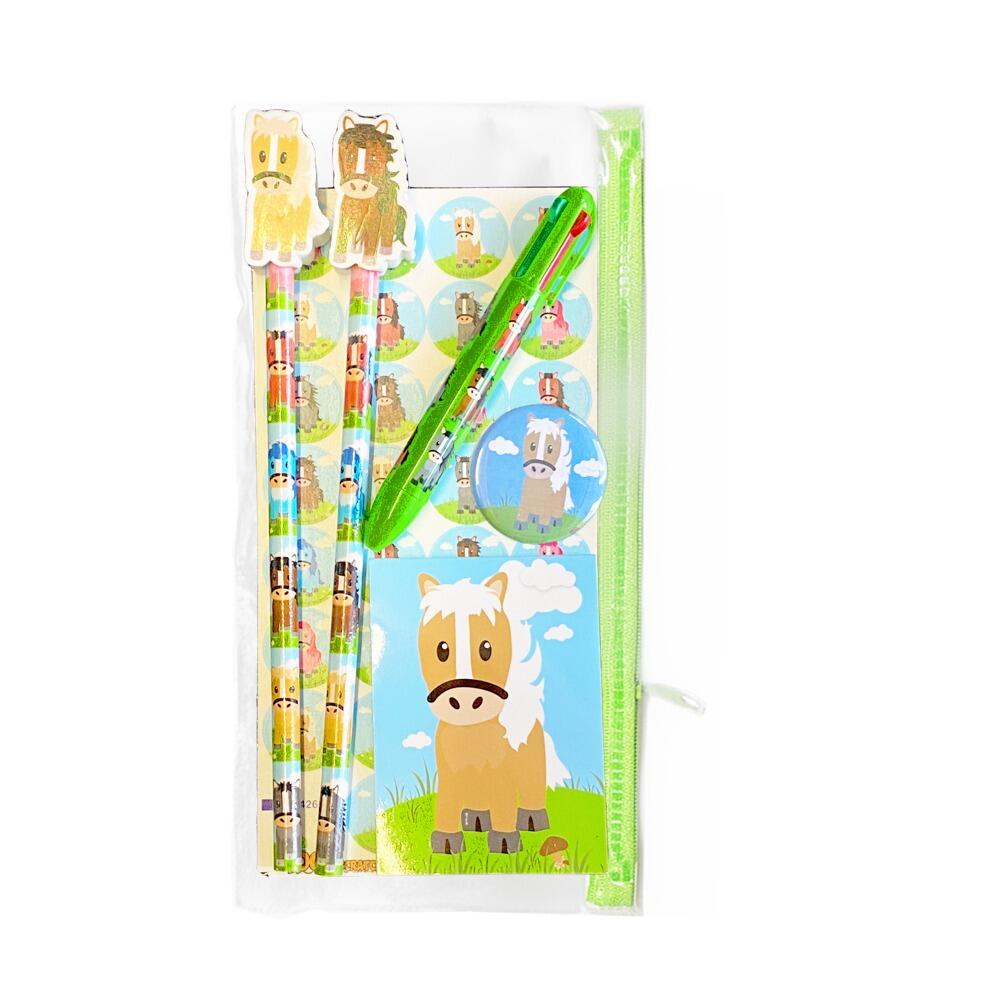 Low Cost Stationery | Cute Pony Stationery Set: 5 Pony Gifts. Perfect Pony Party Gift Set/Class Gift