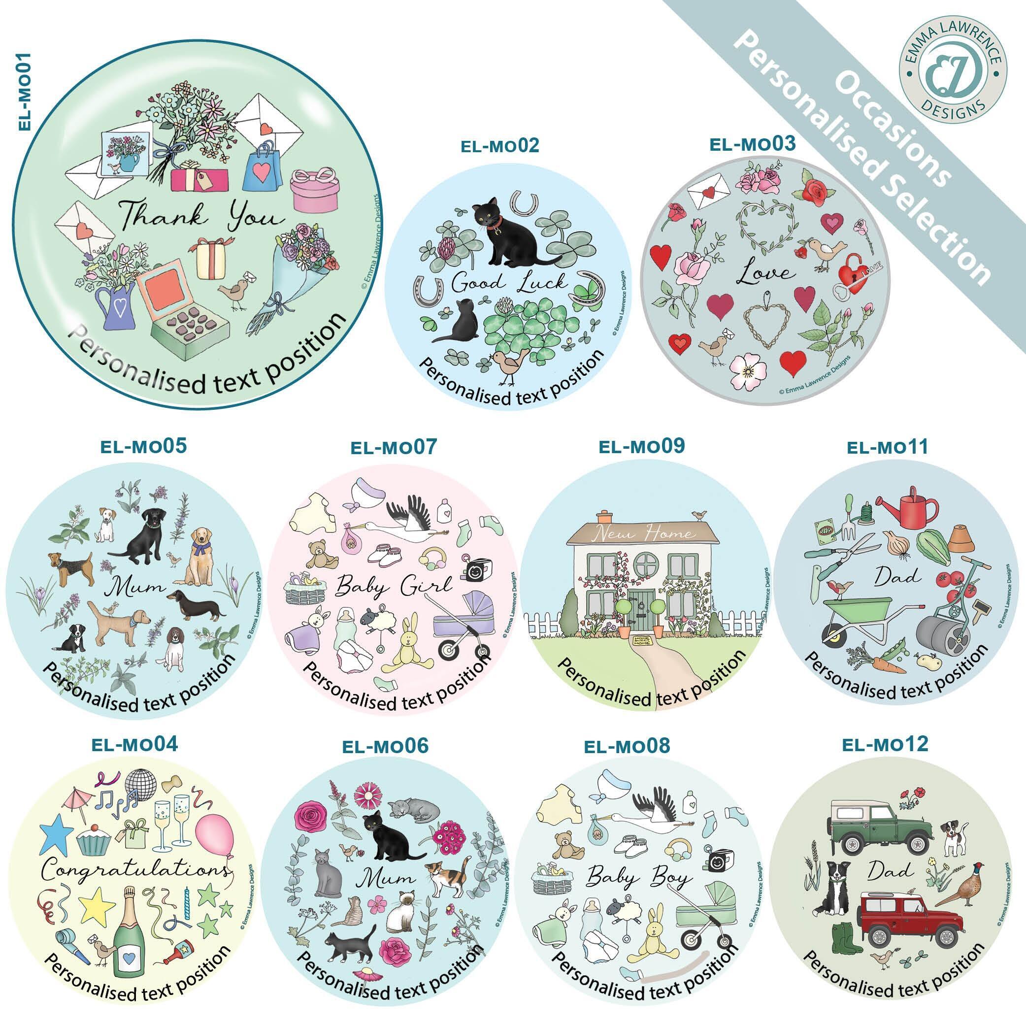 Fridge Magnet Gifts | Designer Magnets for Occasions, Emma Lawrence Designs. Retail & Trade.