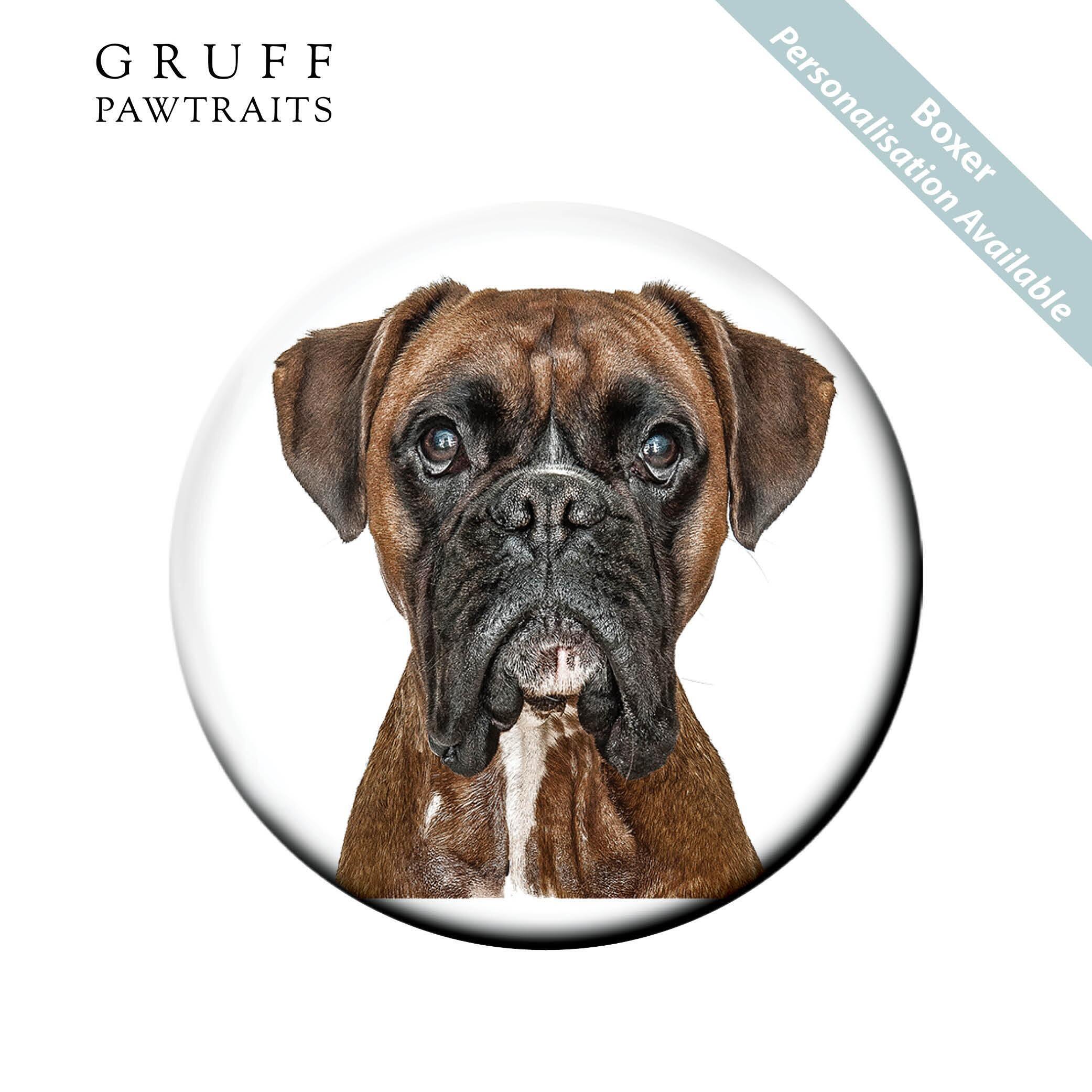 Bulk Fridge Magnets | Stunning Boxer Designer Dog Fridge Magnets by Gruff Pawtraits. Trade Prices