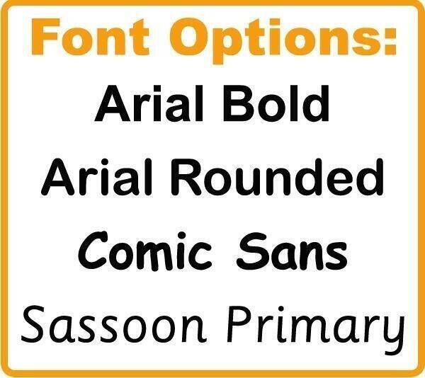 Personalised Teacher Stamps | Stamp Font Options