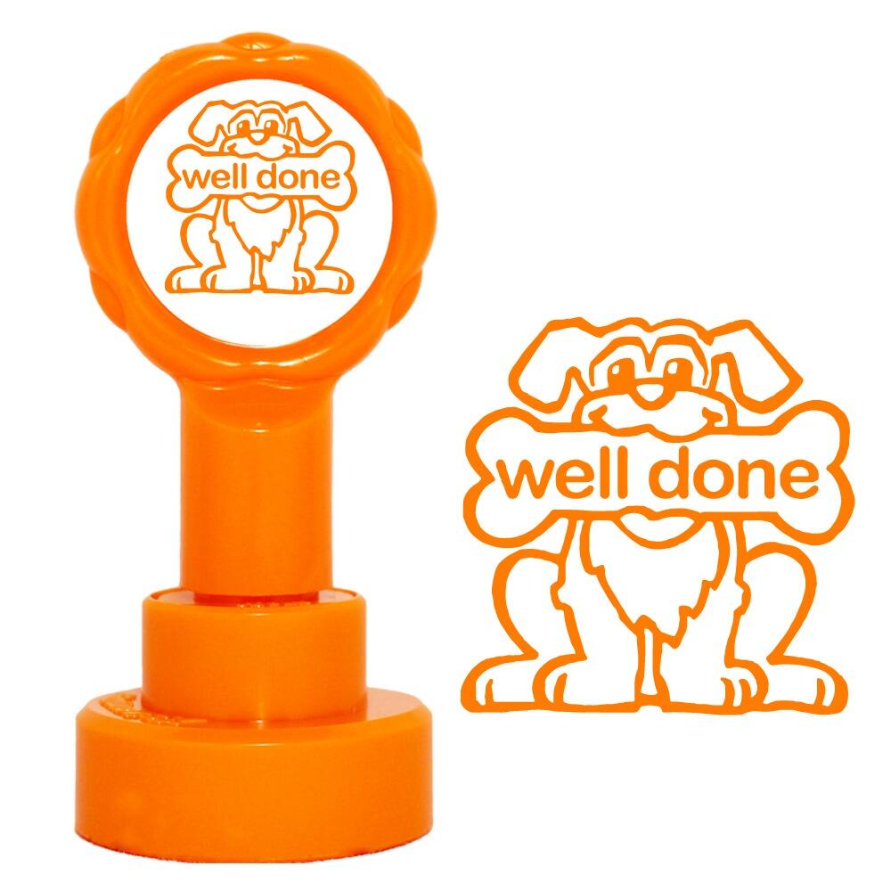 Teacher Stamps | Well Done School Stamp. Reinkable, 22mm, Sale Stock Special! (X11867)