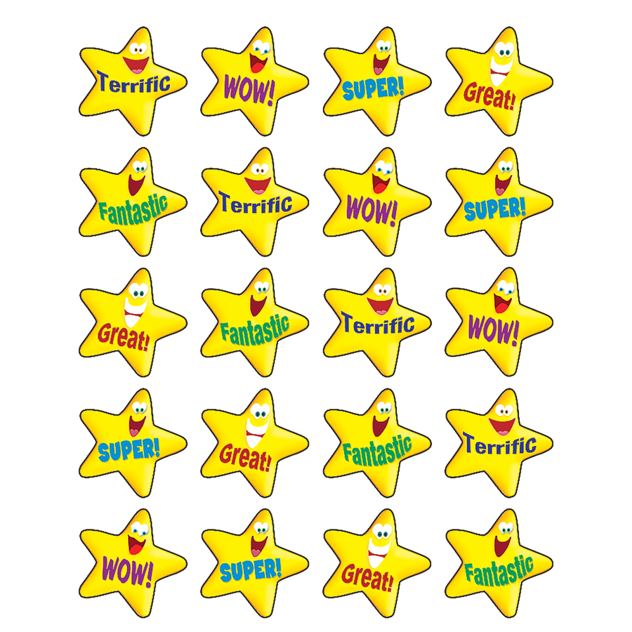 Reward Stickers | 120 x Encouraging Star Stickers 2.5cm (TCR5126)