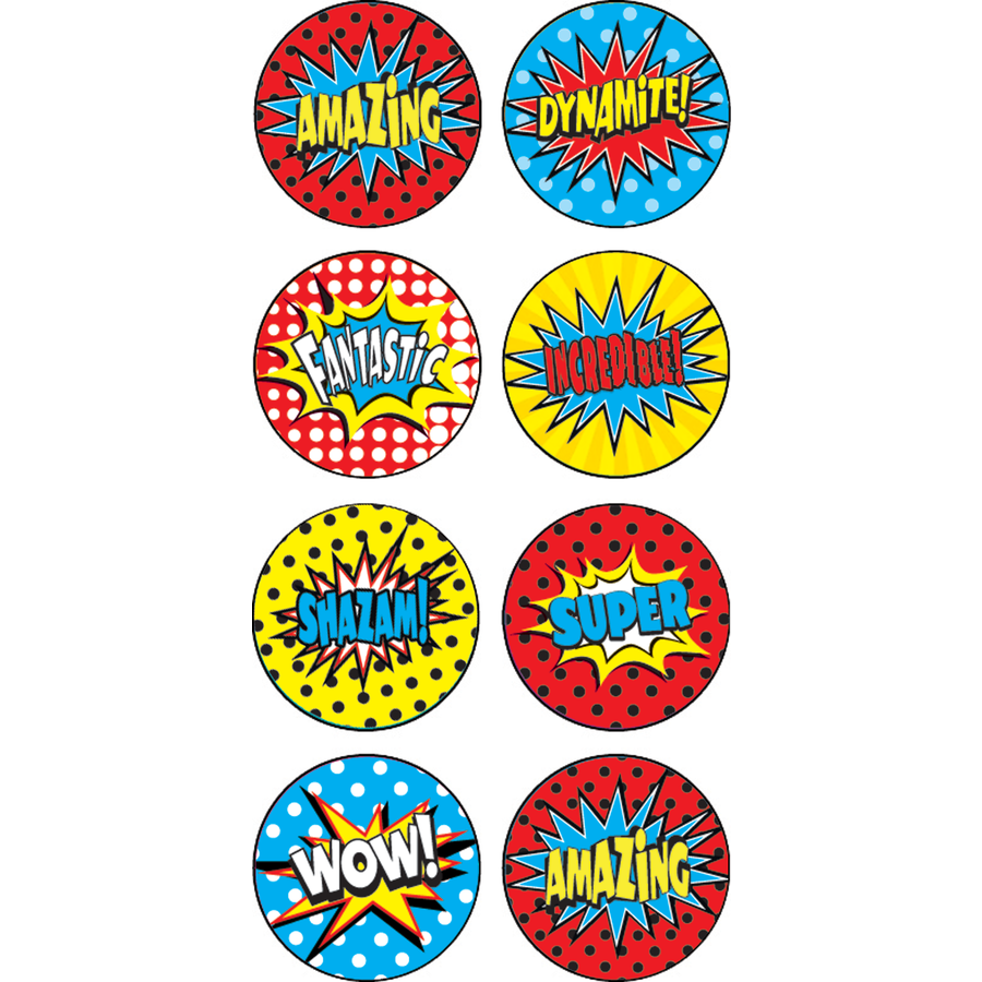 Reward Stickers | Superhero Superpower Mini Chart Stickers 12mm (TCR5642)