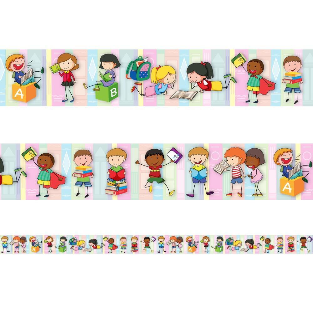Classroom Display Borders | Reading is fun! Kids Design Trimmers.
