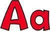 Classroom Display Lettering | 10cm Stunning Red Card Letters for Notices x 216 (T79742)