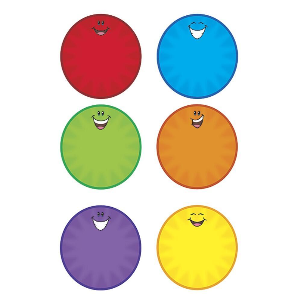 Classroom Display Card Cutouts | Round Smiles - 36 Cut Outs