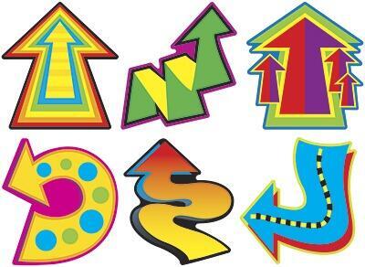 Classroom Display Card Cutouts | Amazing Arrows 36 Designer Cut Outs
