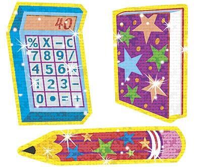 Kids Stickers | School Time Sparkle Stickers for Teachers, Crafts and More!