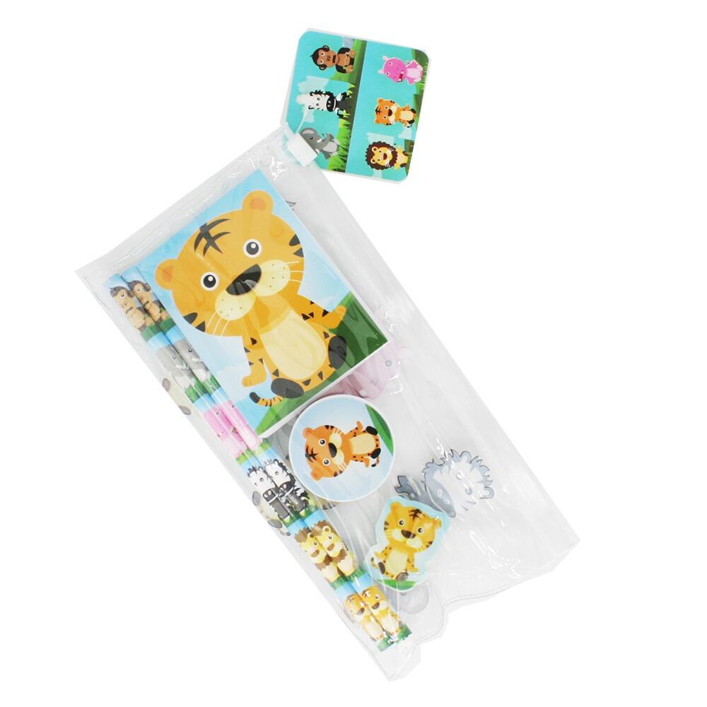 Low Cost Stationery | Cute Jungle Animal Stationery Set. 6 Designs,Perfect Low Cost Gift / Gift Case