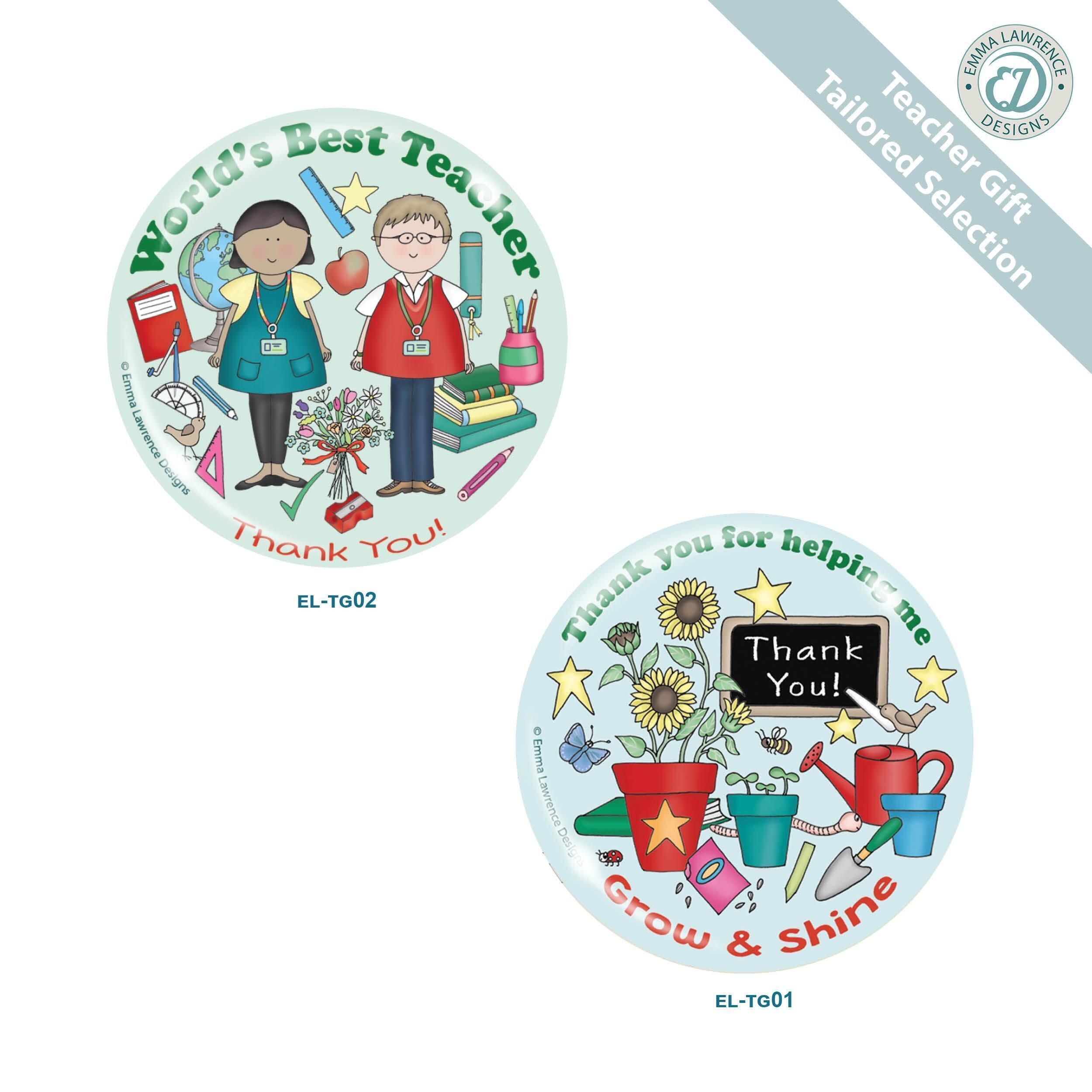 Fridge Magnets | Stunning Teacher Thank You Magnet Gifts, Emma Lawrence Designs. Retail/Trade.