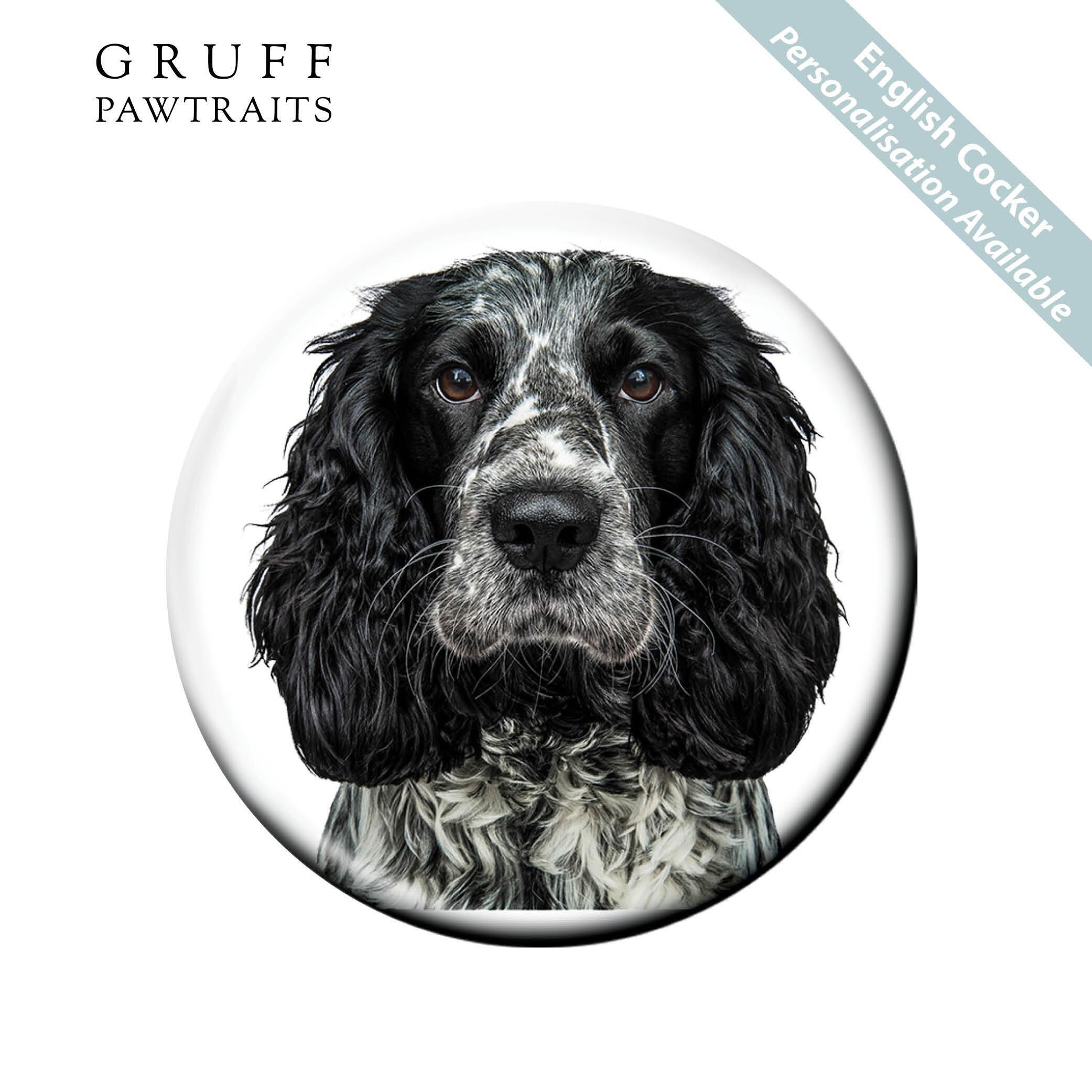 Bulk Fridge Magnets | Stunning English Cocker Dog Fridge Magnets by Gruff Pawtraits. Trade Prices