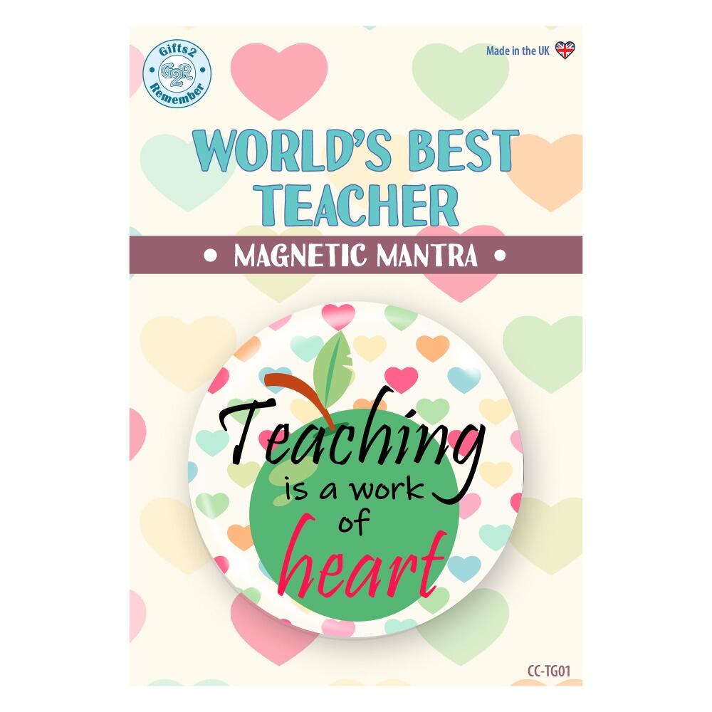 Gifts for Teachers | Large 'Teaching is a Work of Heart', Low Cost, Thank You Gift for Teachers - Packaging