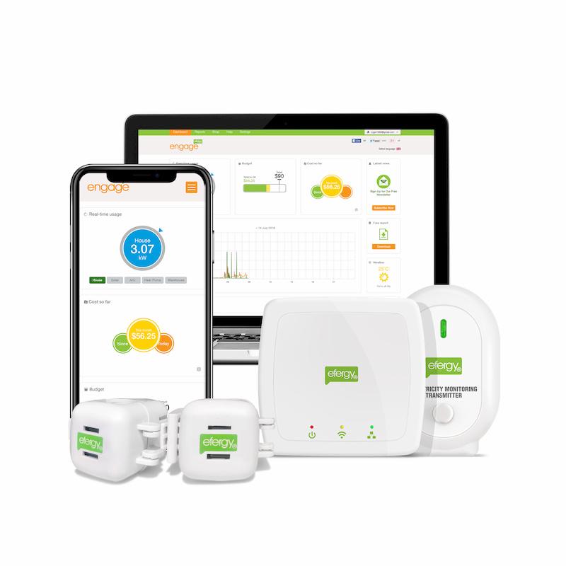 Efergy Engage Hub kit with 3 sensors