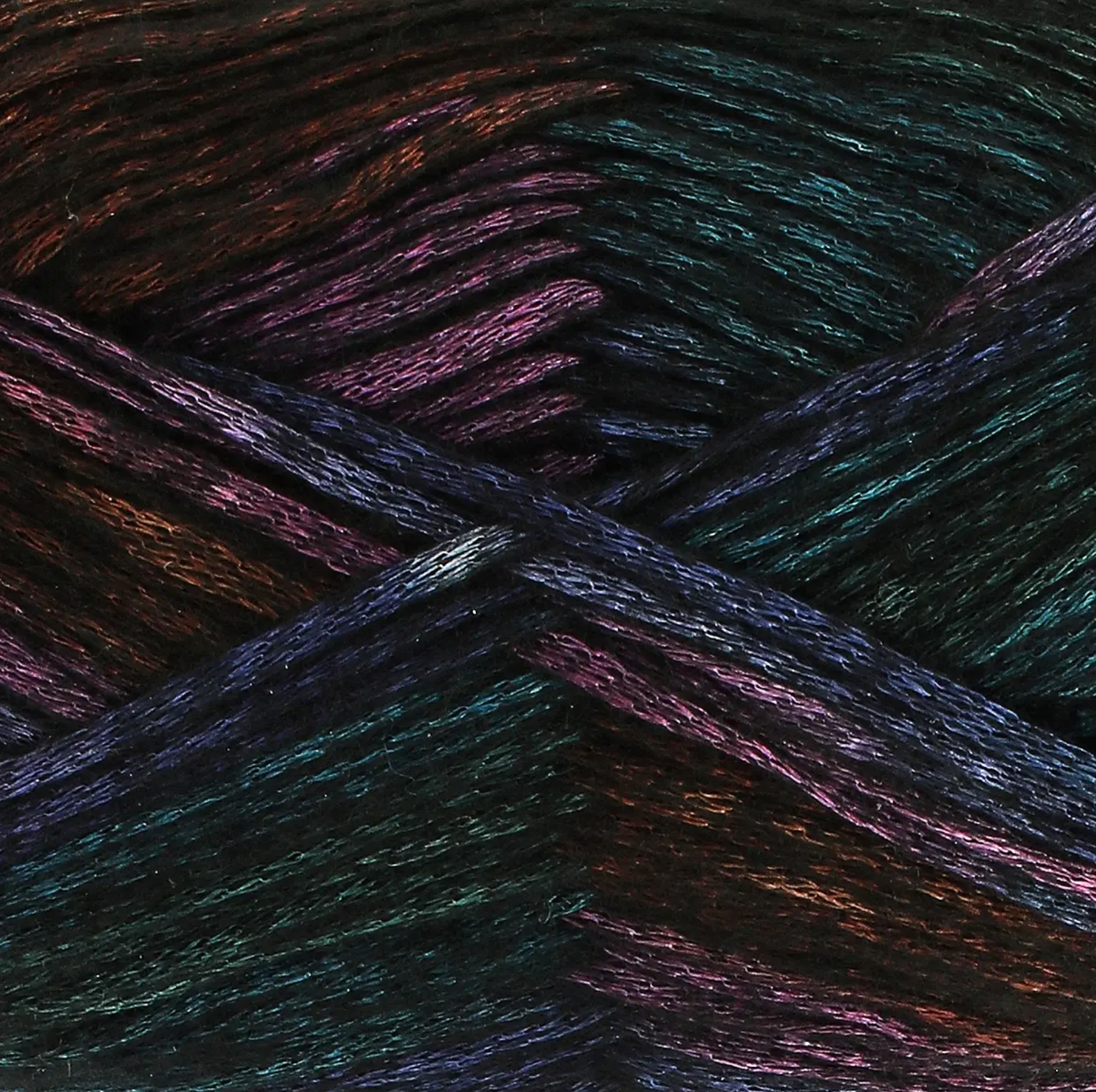 Firefly Aran Glow Worm close-up showing oil-slick iridescent shimmer