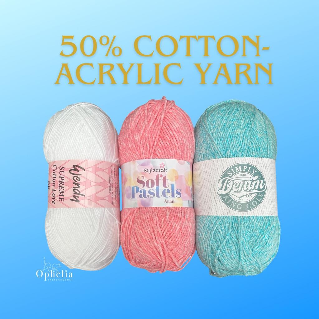 Explore Cotton-Acrylic Yarns: Wendy, King Cole & Stylecraft