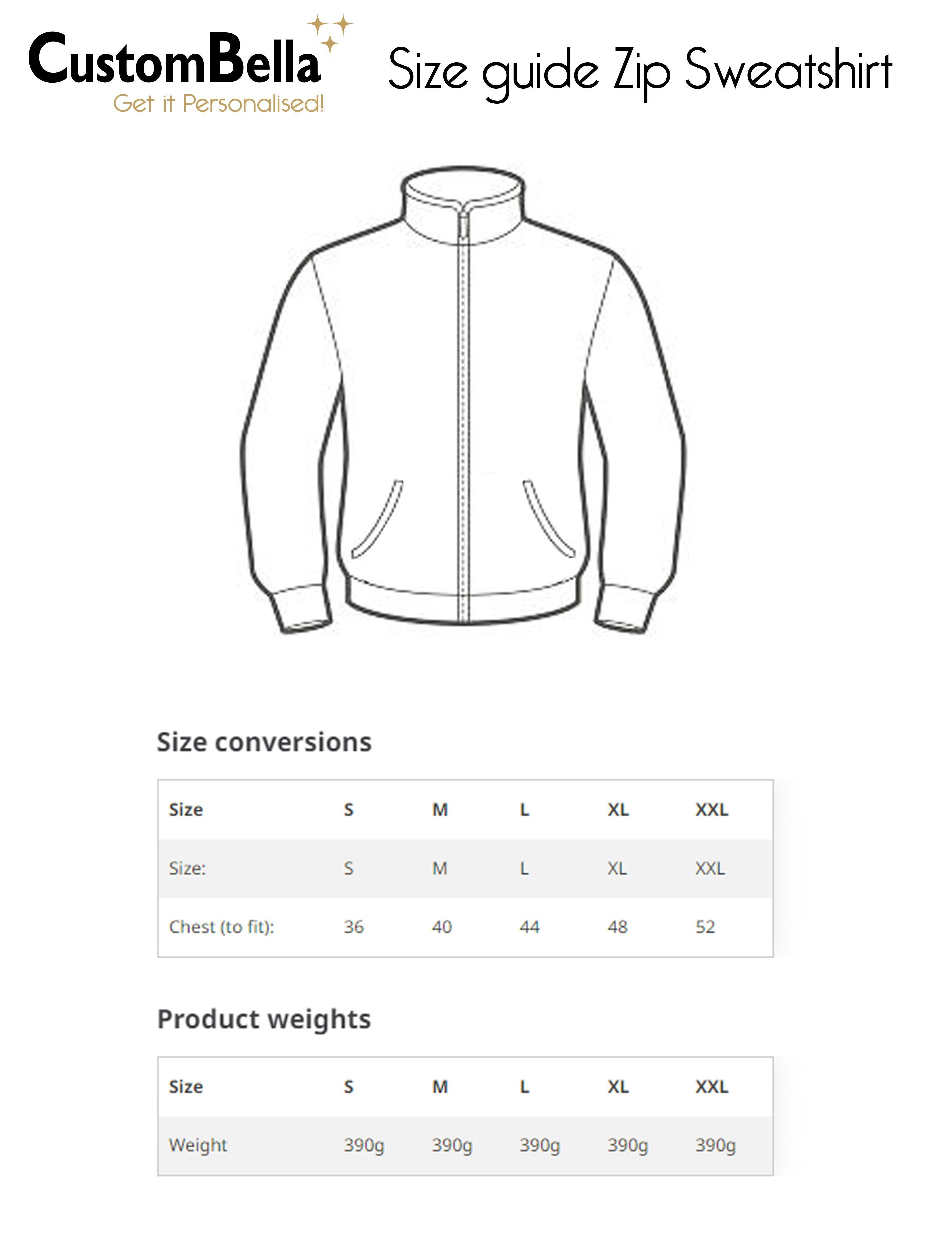 Embroidered Full Zip Sweatshirt Jacket Heather Grey