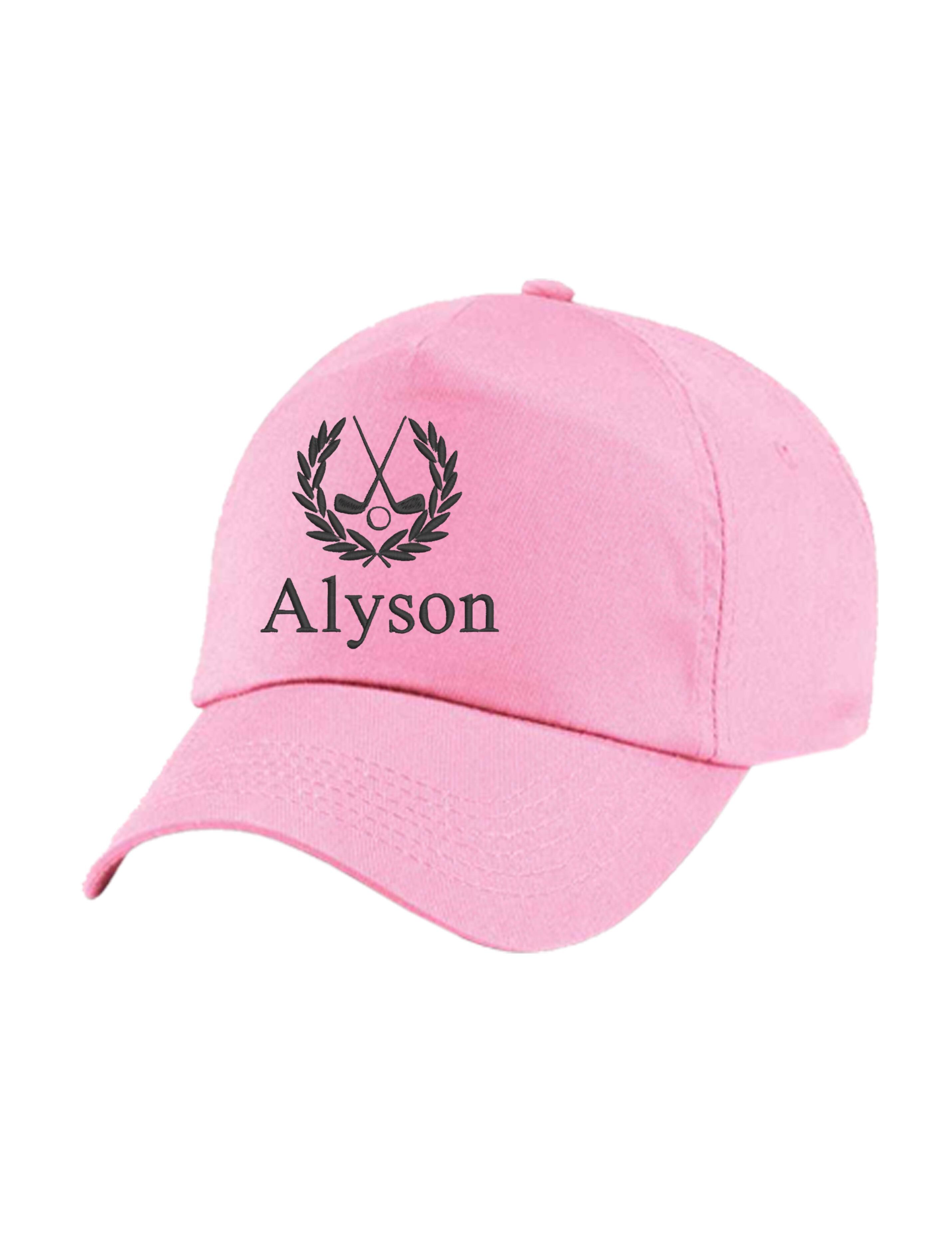 Personalised Embroidered Golf Cap Pink