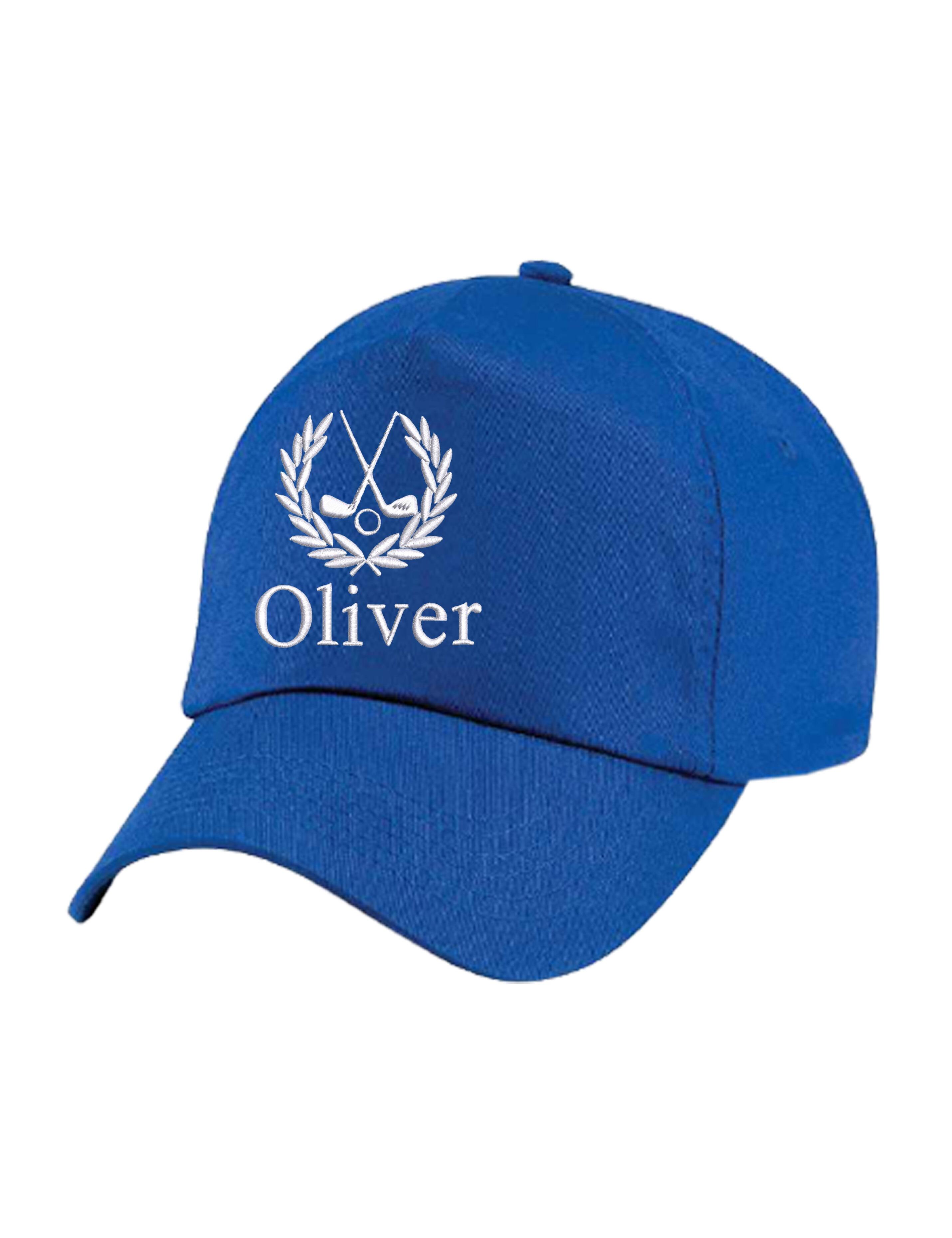 Personalised Embroidered Golf Cap Royal Blue