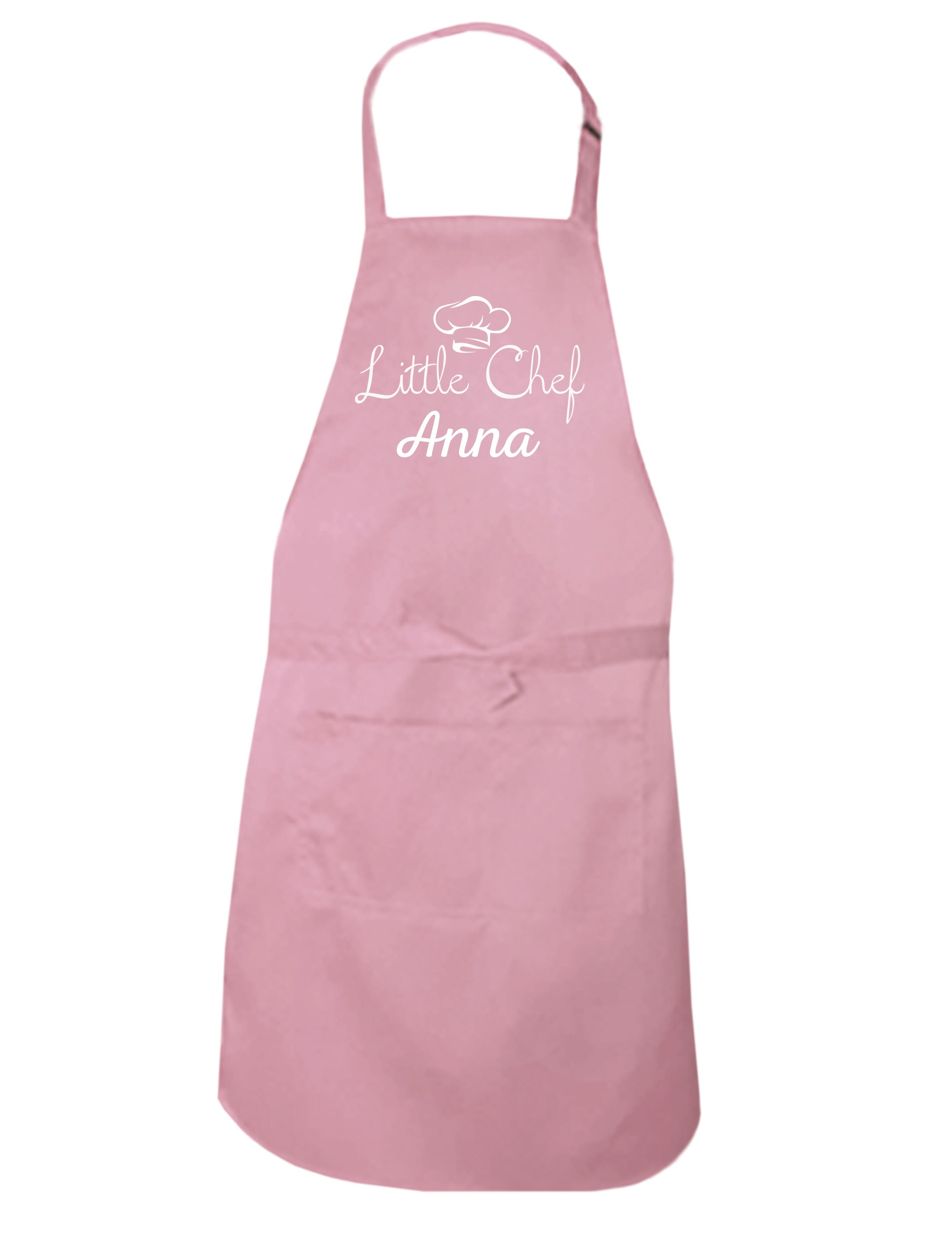 Personalised Little Chef Apron Powder Printed