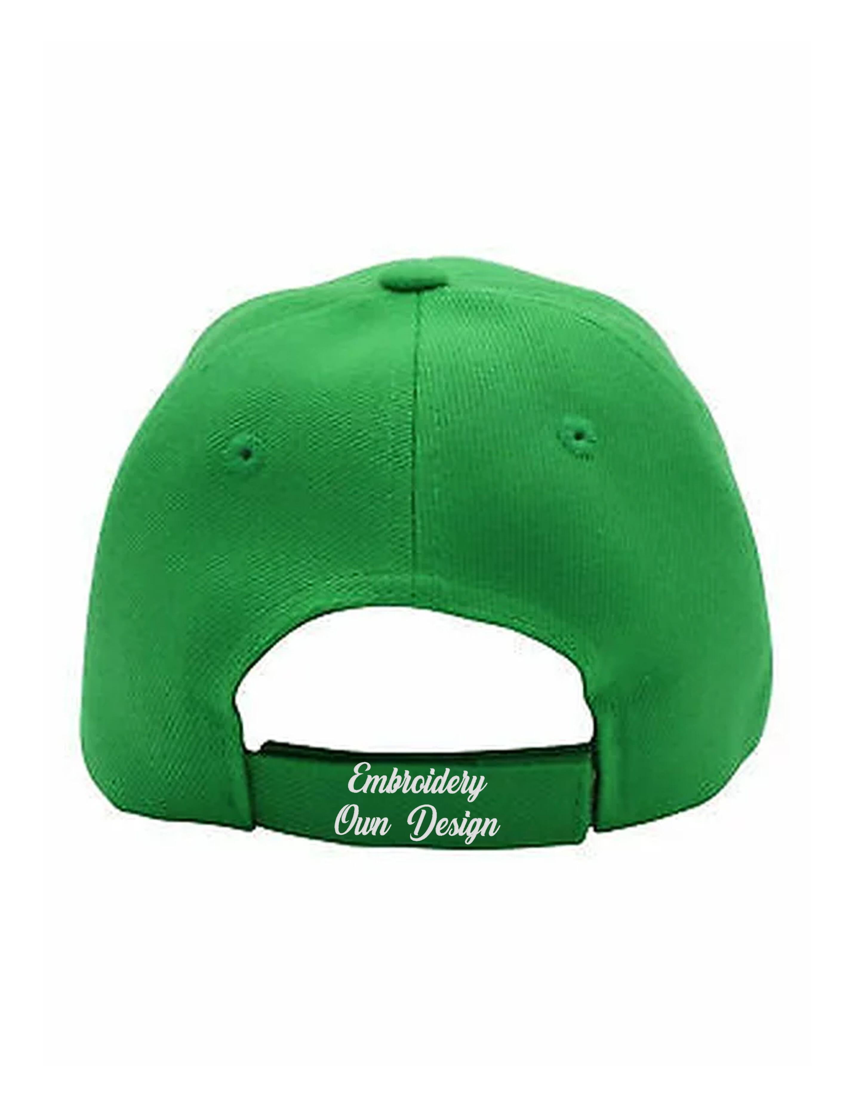 Embroidered Baseball Cap Kelly Green with your logo or design