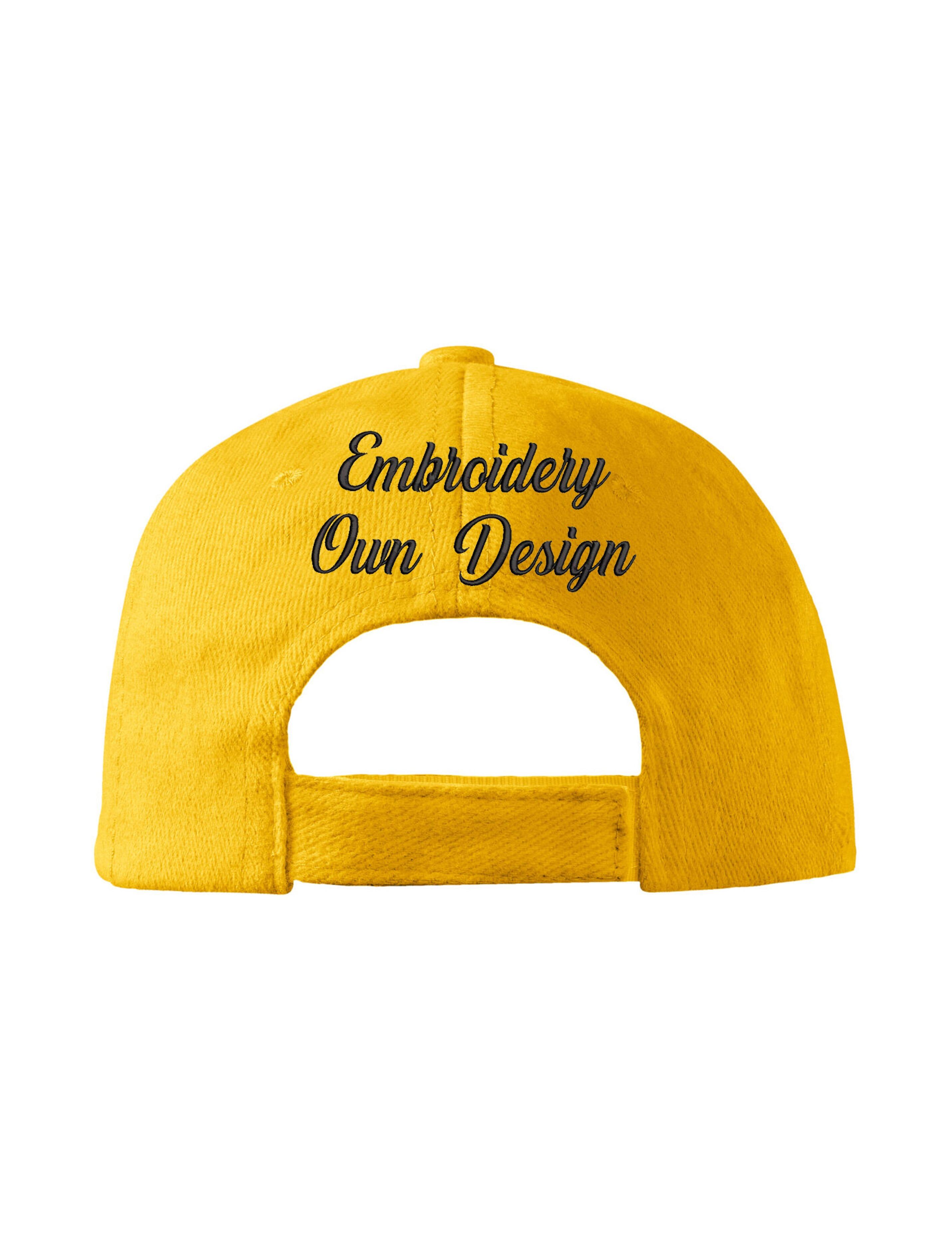 Baseball Cap Yellow with back embroidery