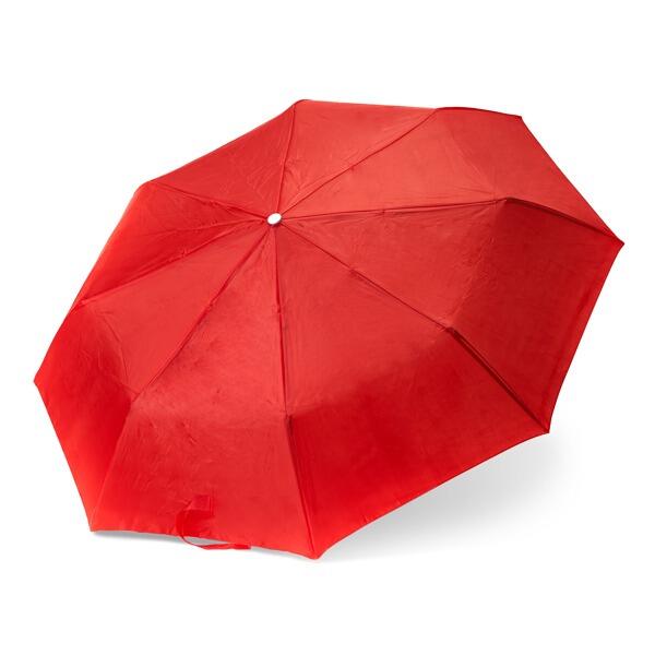 Personalised Foldable Umbrella Red with name or logo printed