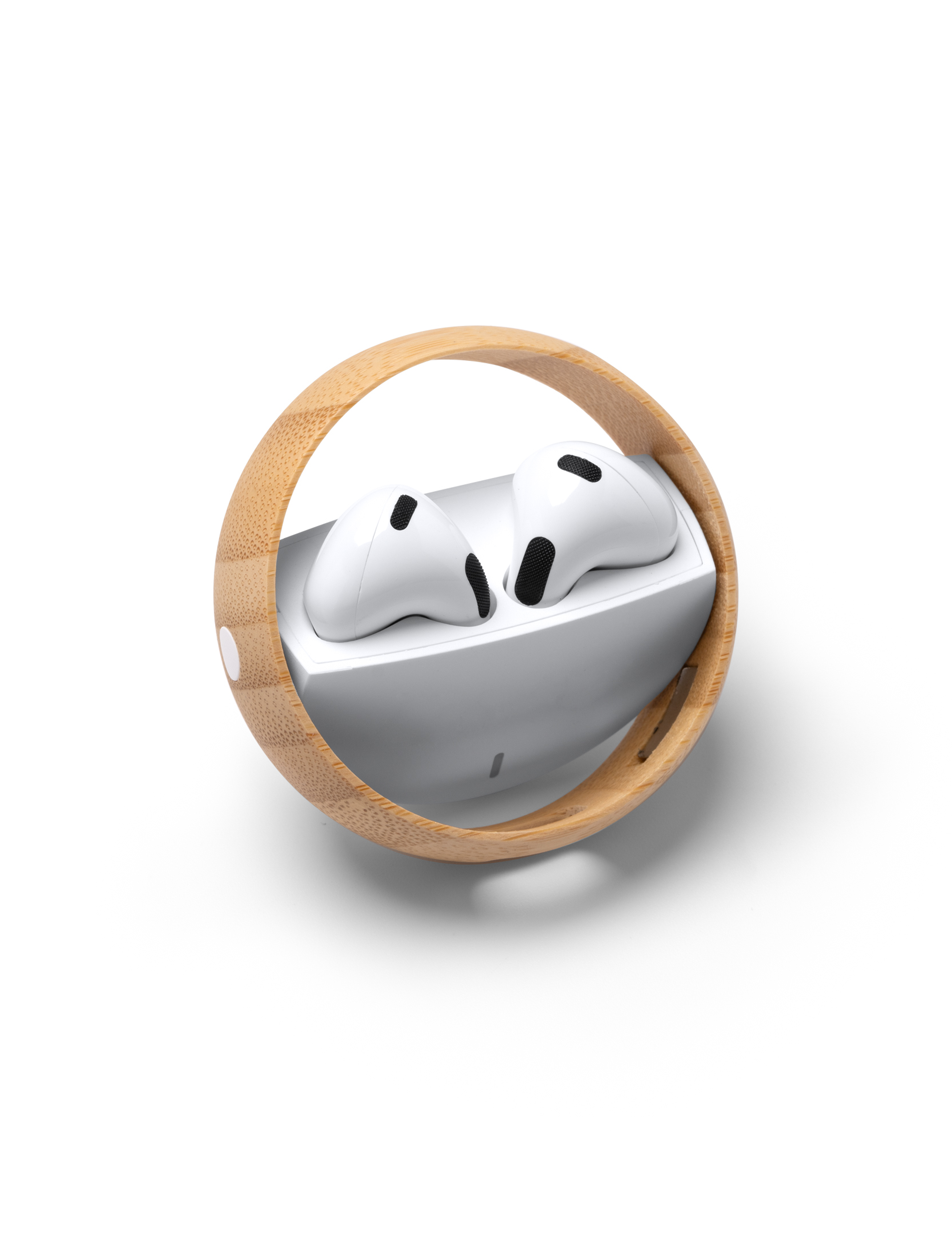 Personalised Printed Earbuds in a recylced case white