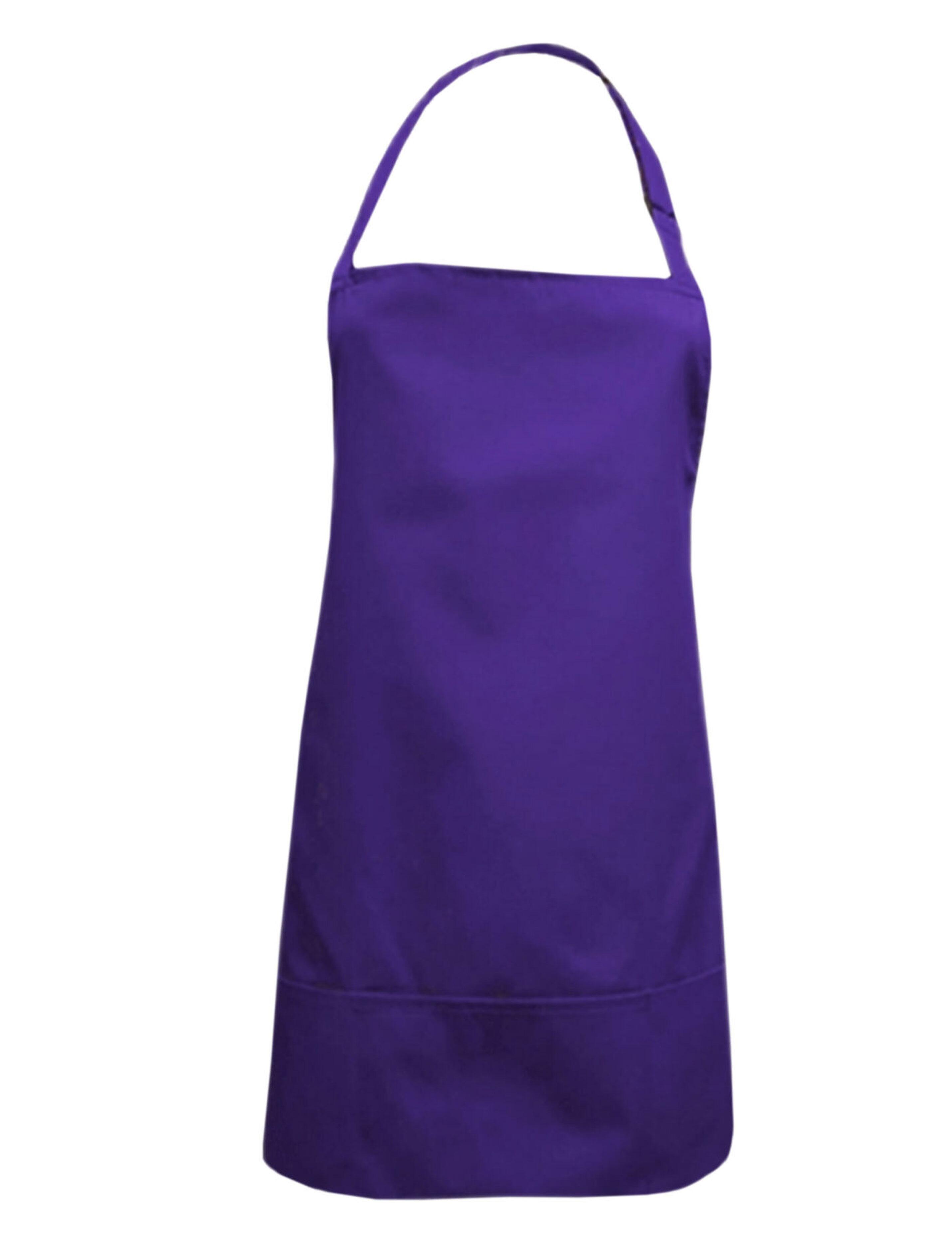 Nibano waterproof short hair and beauty salon apron purple