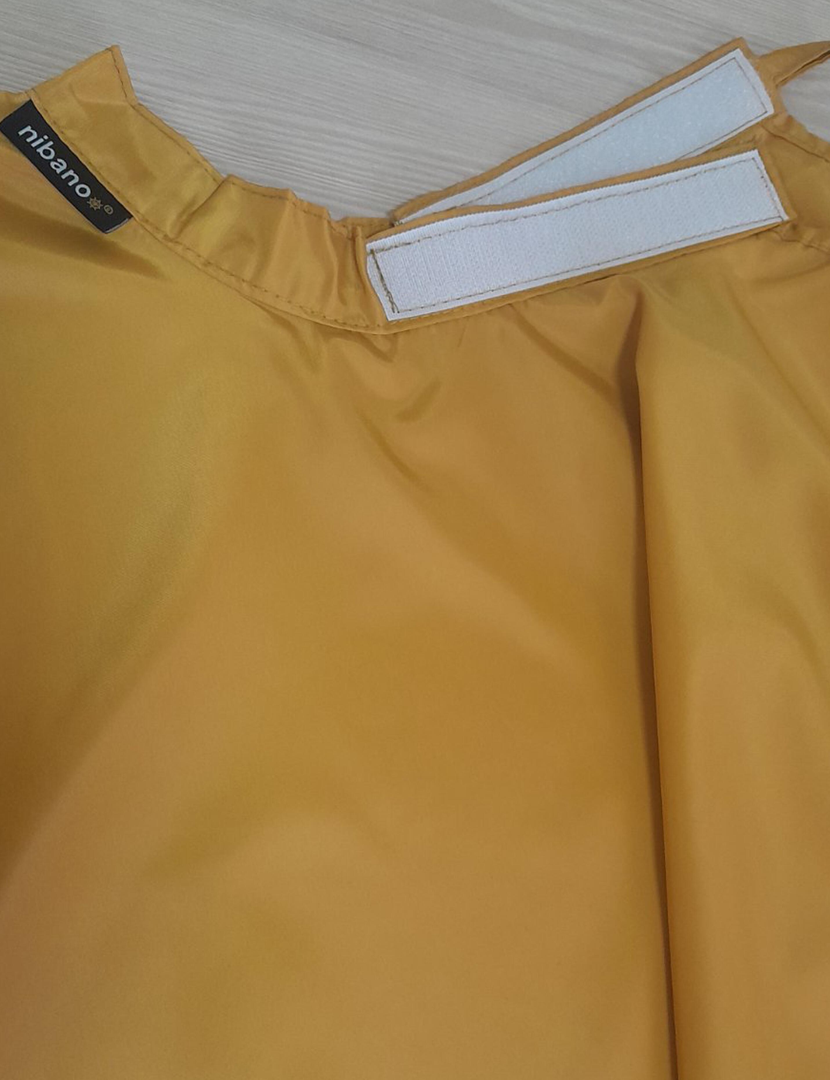 Hair salon cape mustard with verclo