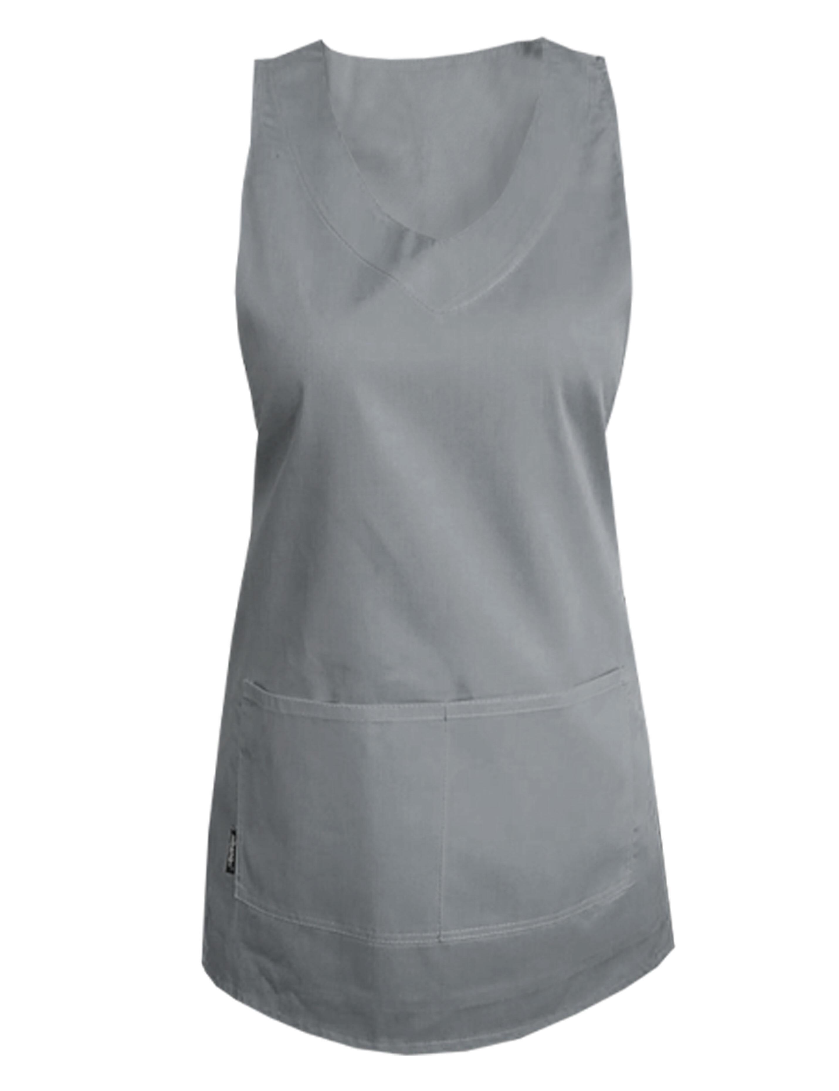 Professional grey waterproof wrap around apron for salons