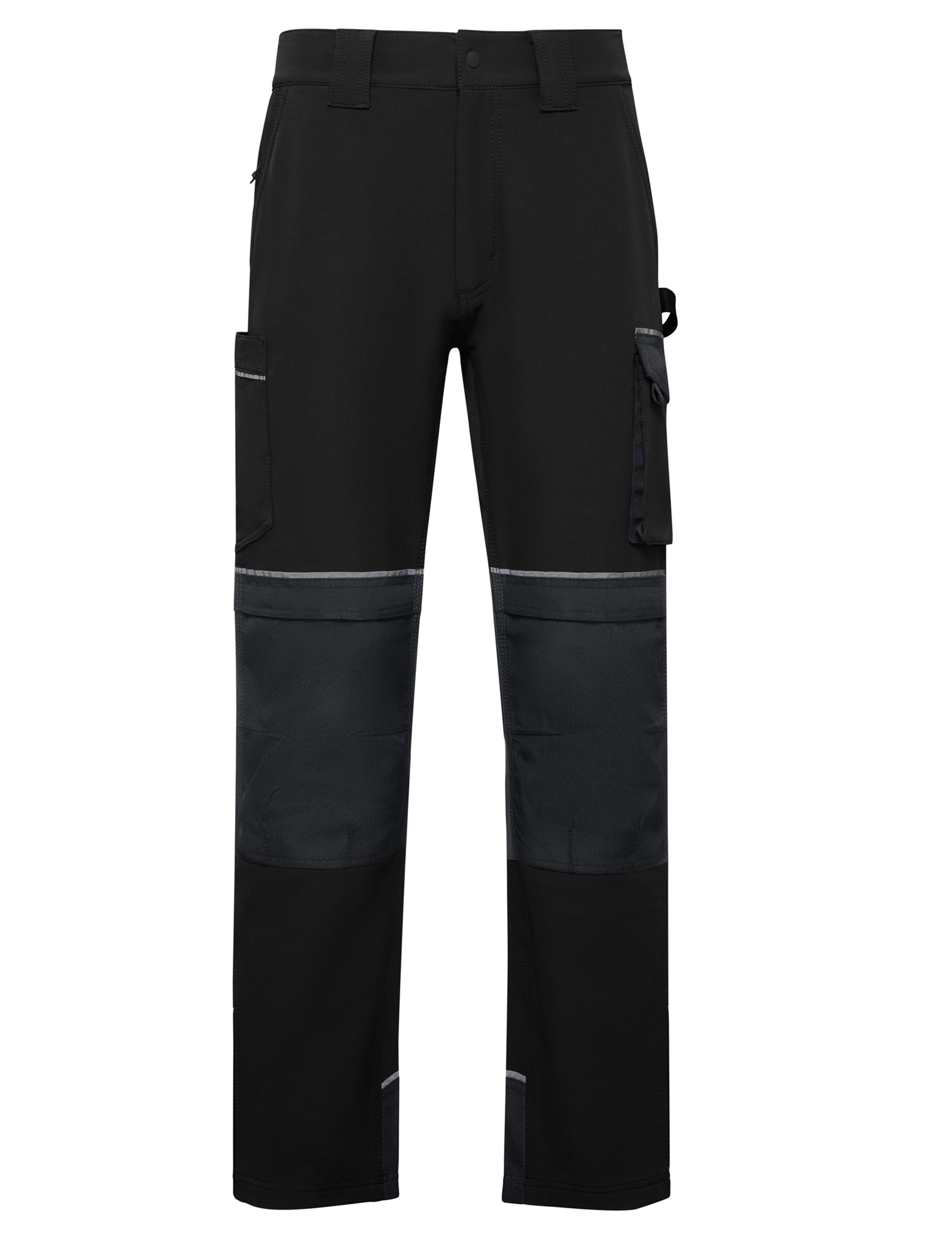 Professional Strech Work Trouser with Knee Pads Black/Grey