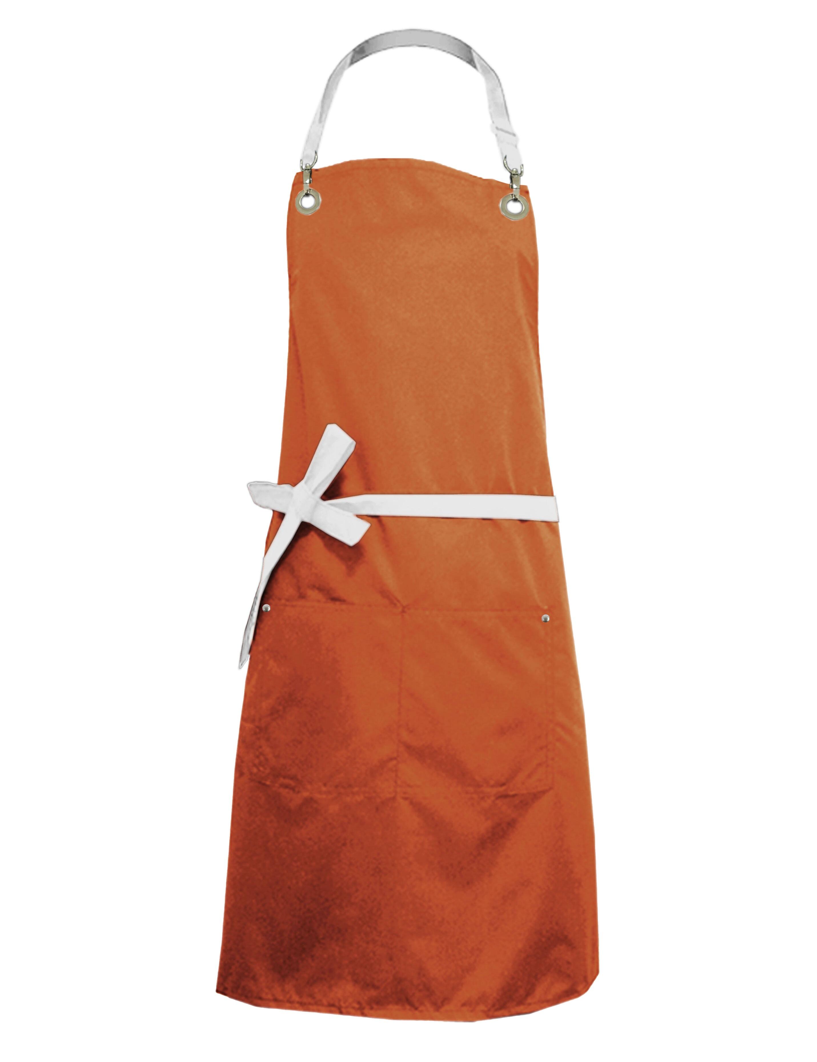 Nibano waterproof bi-colour luxury hairdressing and grooming apron ginger biscuit