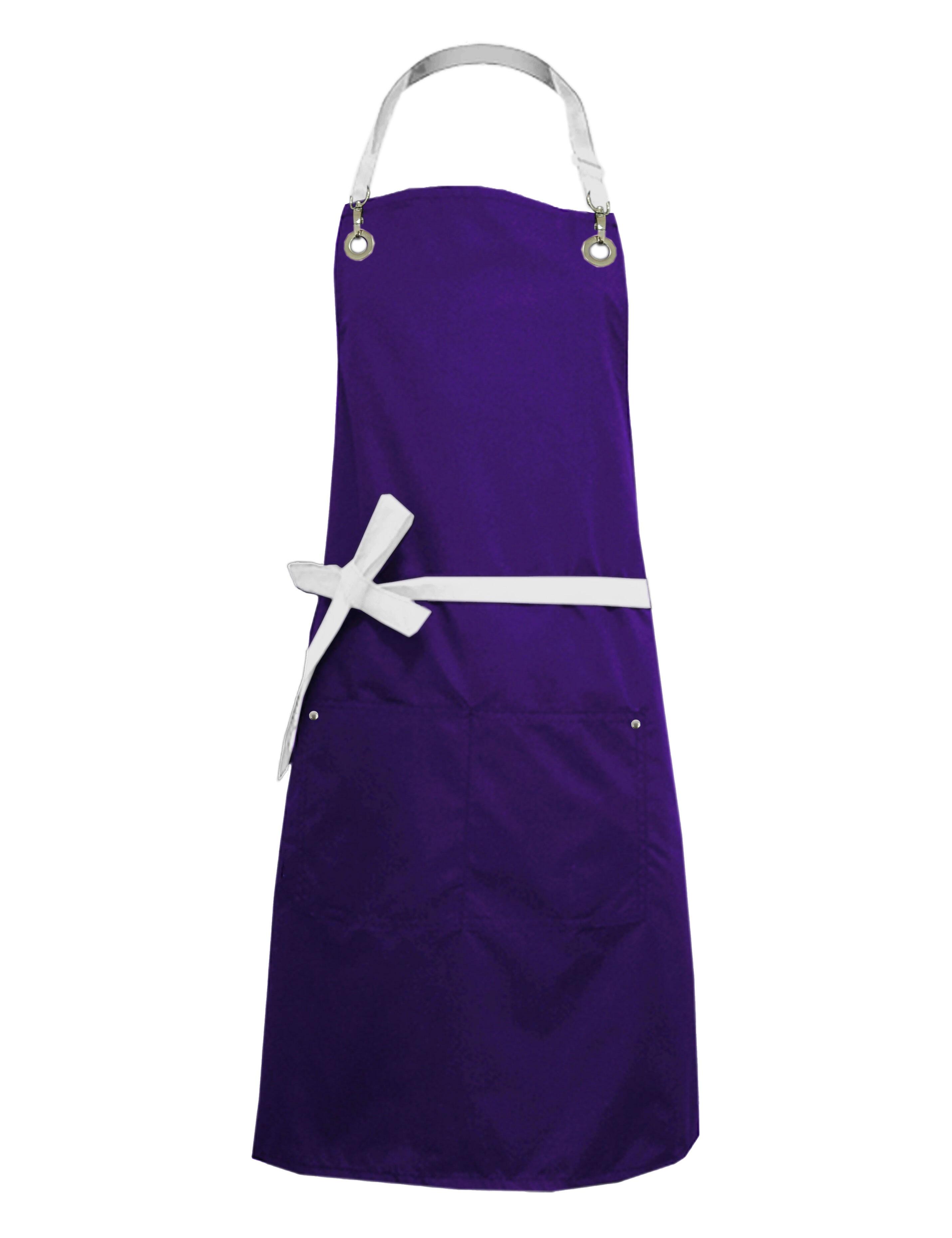 Nibano waterproof bi-colour luxury hairdressing and grooming apron purple
