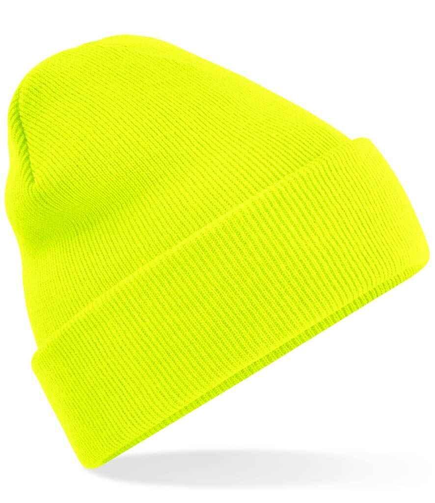 Classic original neon yellow beanie
