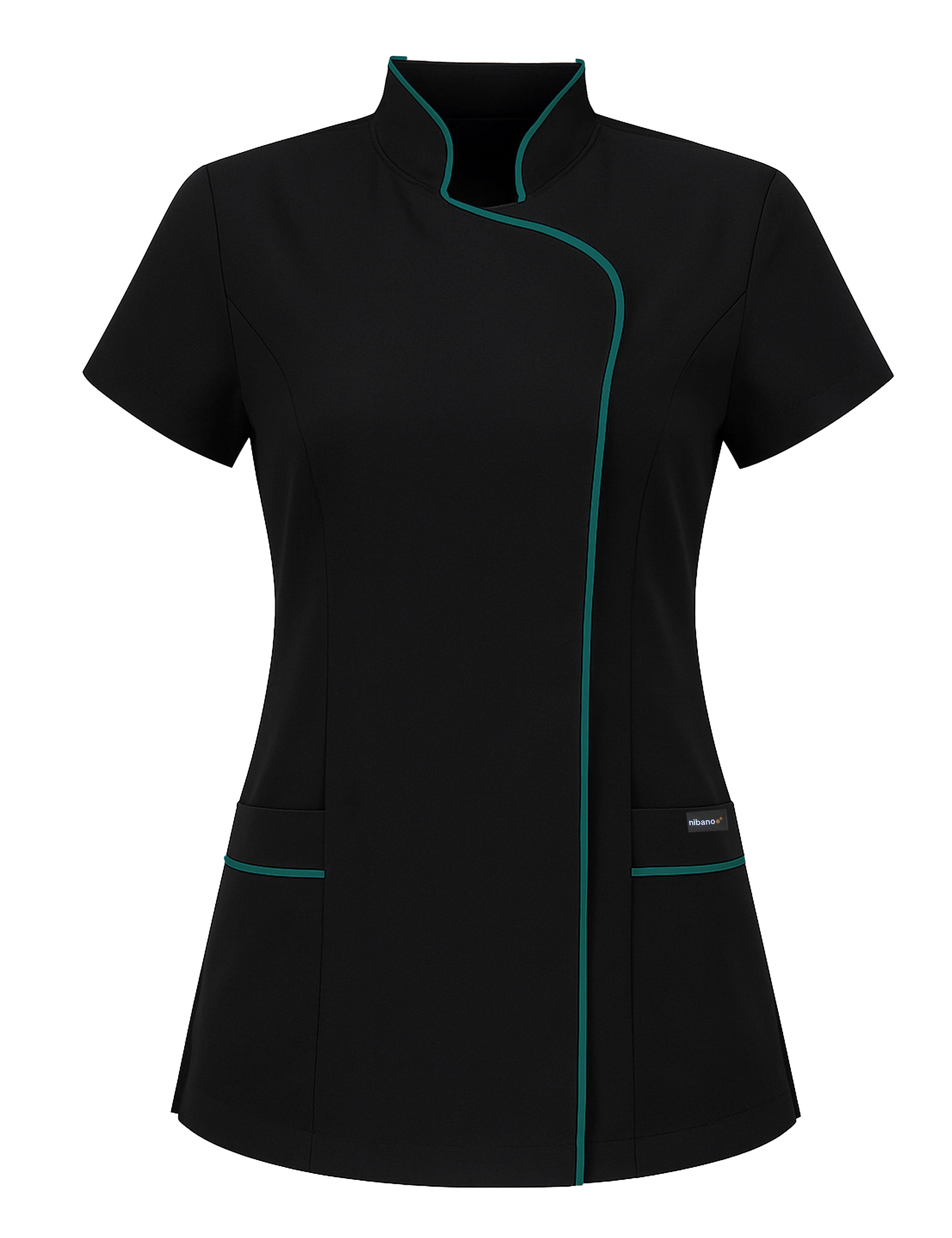 Black Teal Bi-Colour Essential Beauty Tunic